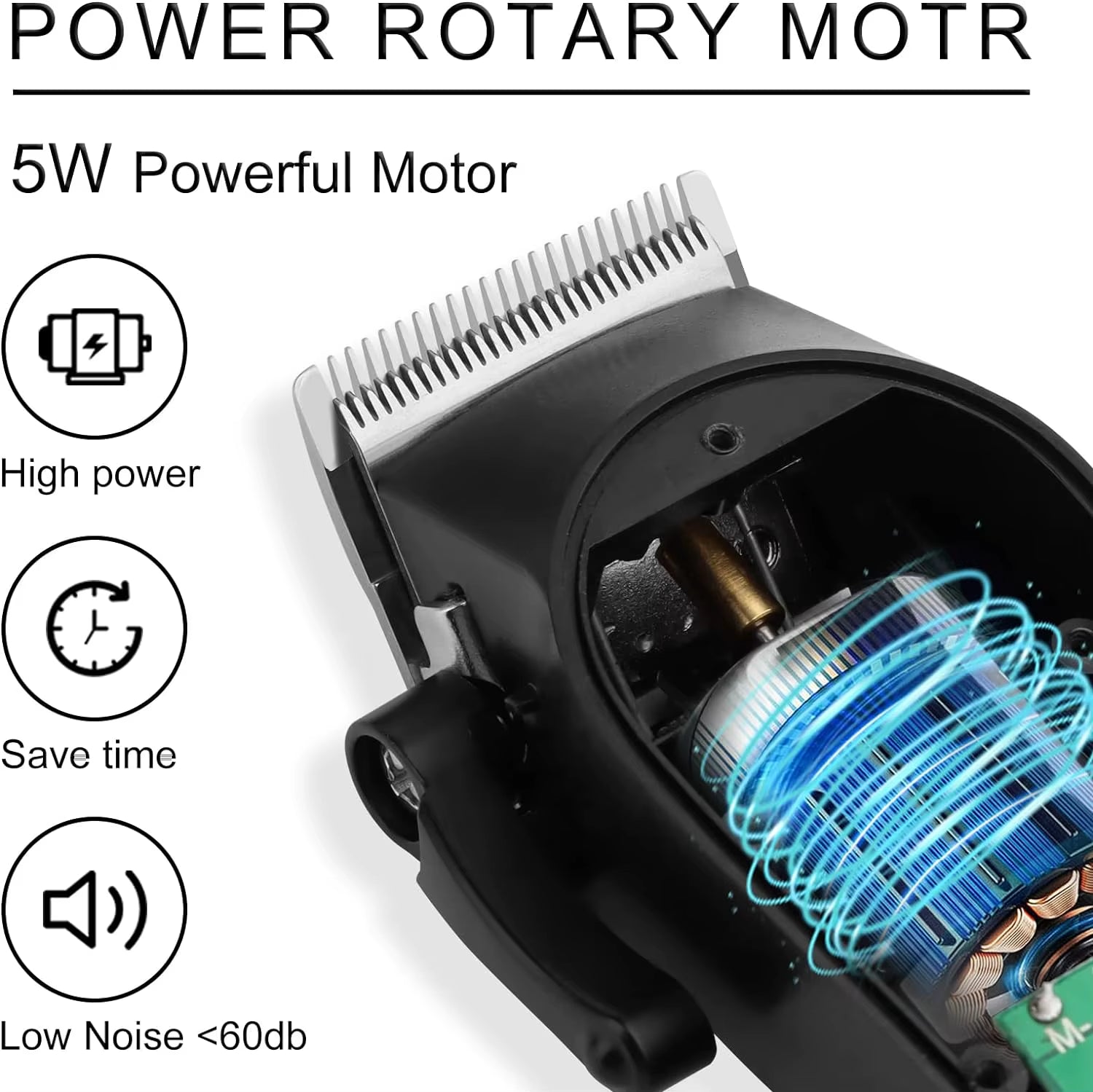 Solimpia Electric Hair Clippers Adjustable Hair Cutter Machine USB Charging Hair Trimmer for Men Grooming