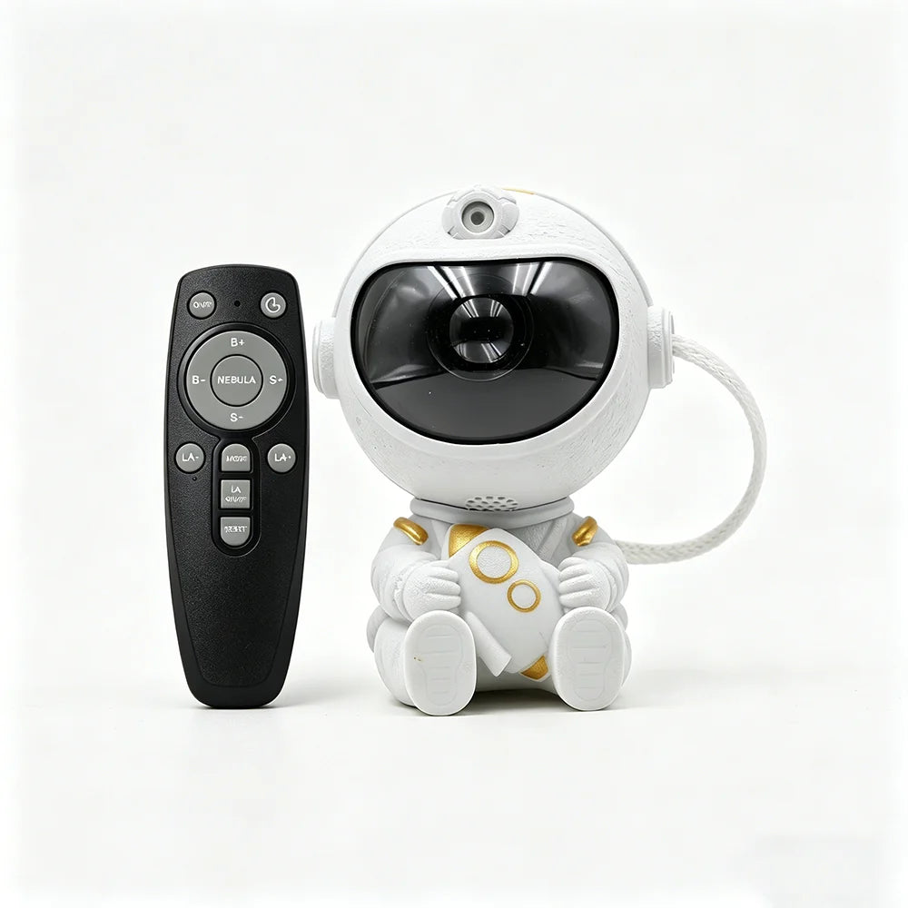 Astronaut Star Projector Night Light with Remote Control 360° Adjustable Galaxy Nebula Ceiling Lamp for Bedroom Kids Room Party