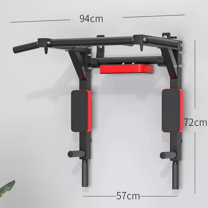 Wall Mounted Multifunctional Pull up Bar 200KG Heavy Duty Home Gym Bar for Chin up Leg Raise Abdominal Training