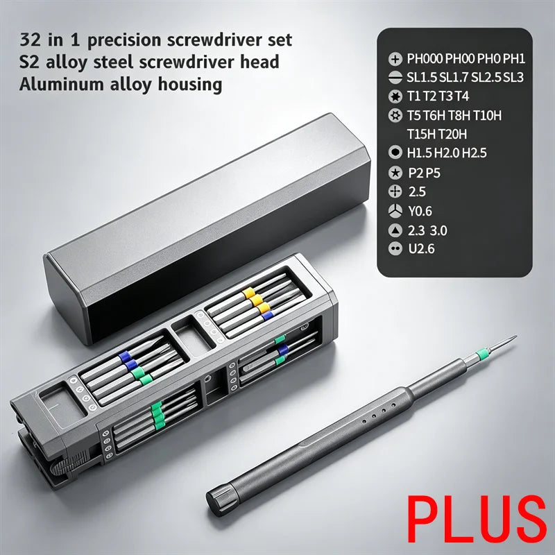 Precision Screwdriver Set 8 32 43 46 in 1 Torx Hex Phillips Magnetic Screwdriver Bit Phone Watch Laptop Mini Repair Tool Set