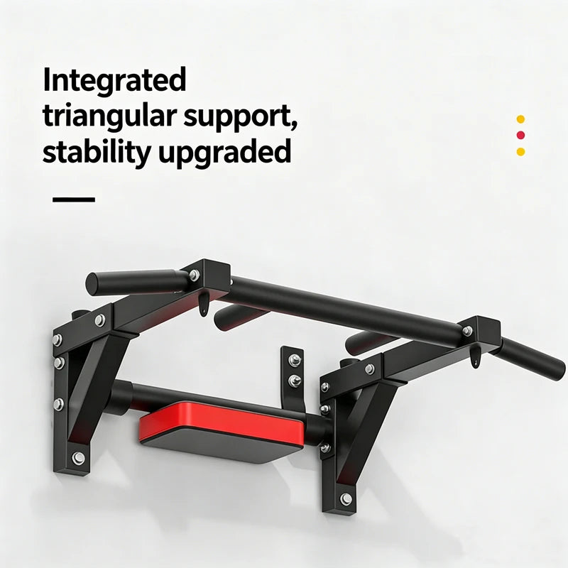 Wall Mounted Multifunctional Pull up Bar 200KG Heavy Duty Home Gym Bar for Chin up Leg Raise Abdominal Training
