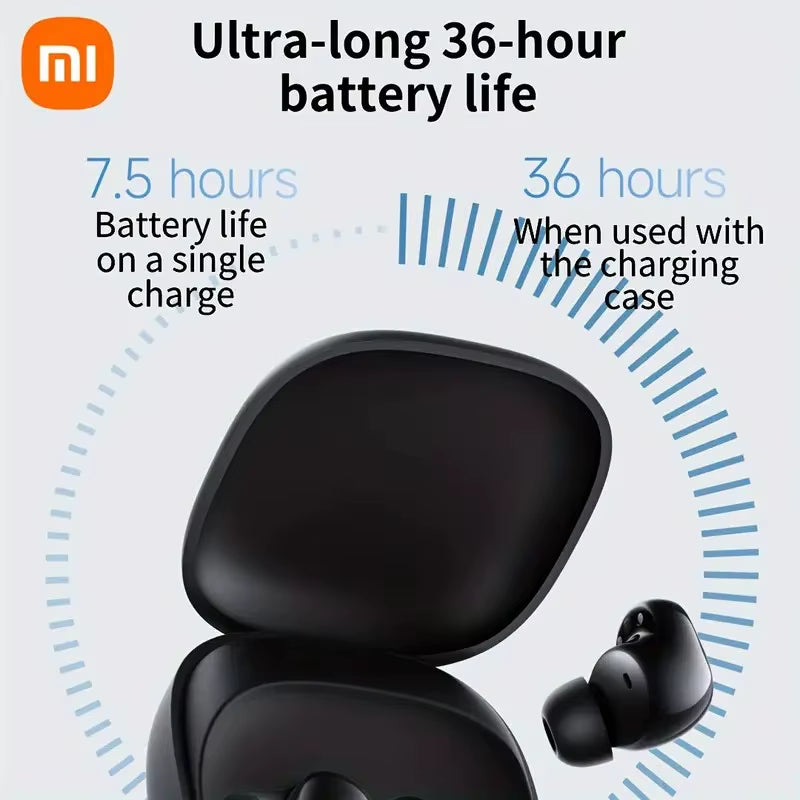 Stock in US Redmi Buds 6 Play 10Mm Dynamic Driver AI Noise Reduction up to 36 Hour Battery Life