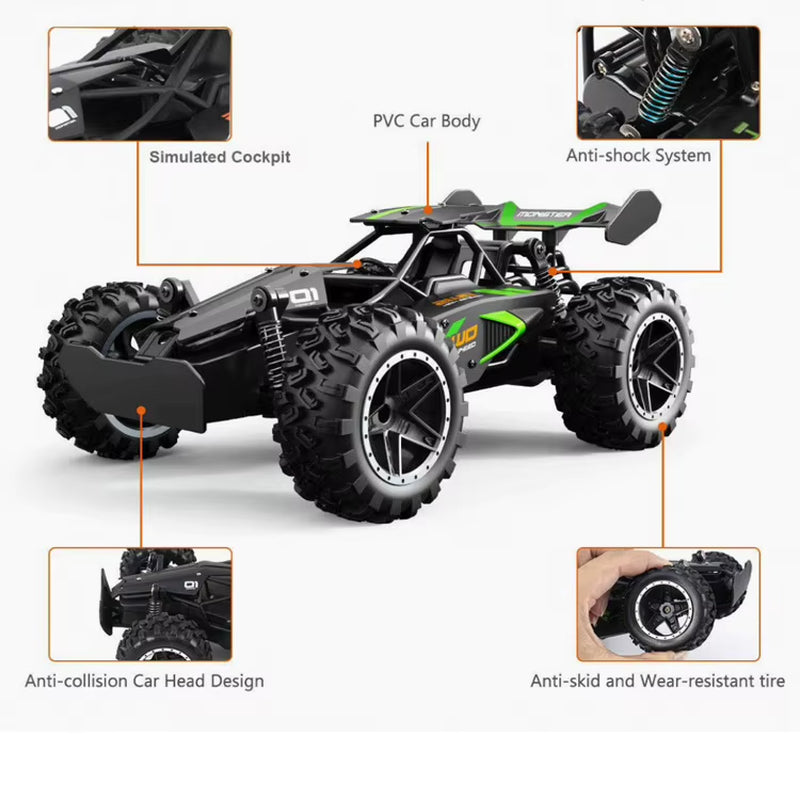 Factory New Arrival Wholesale 1:18 Hand Remote Control High-Speed RC Car Adults USB Charging 2.4Ghz Kid Toys for Gifts