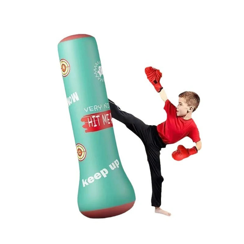 Boxing Punching Bag Boxing Muay Thai Inflatable Boxing Bag Training Pressure Relief Exercise Punching Stand Fitness Equipment
